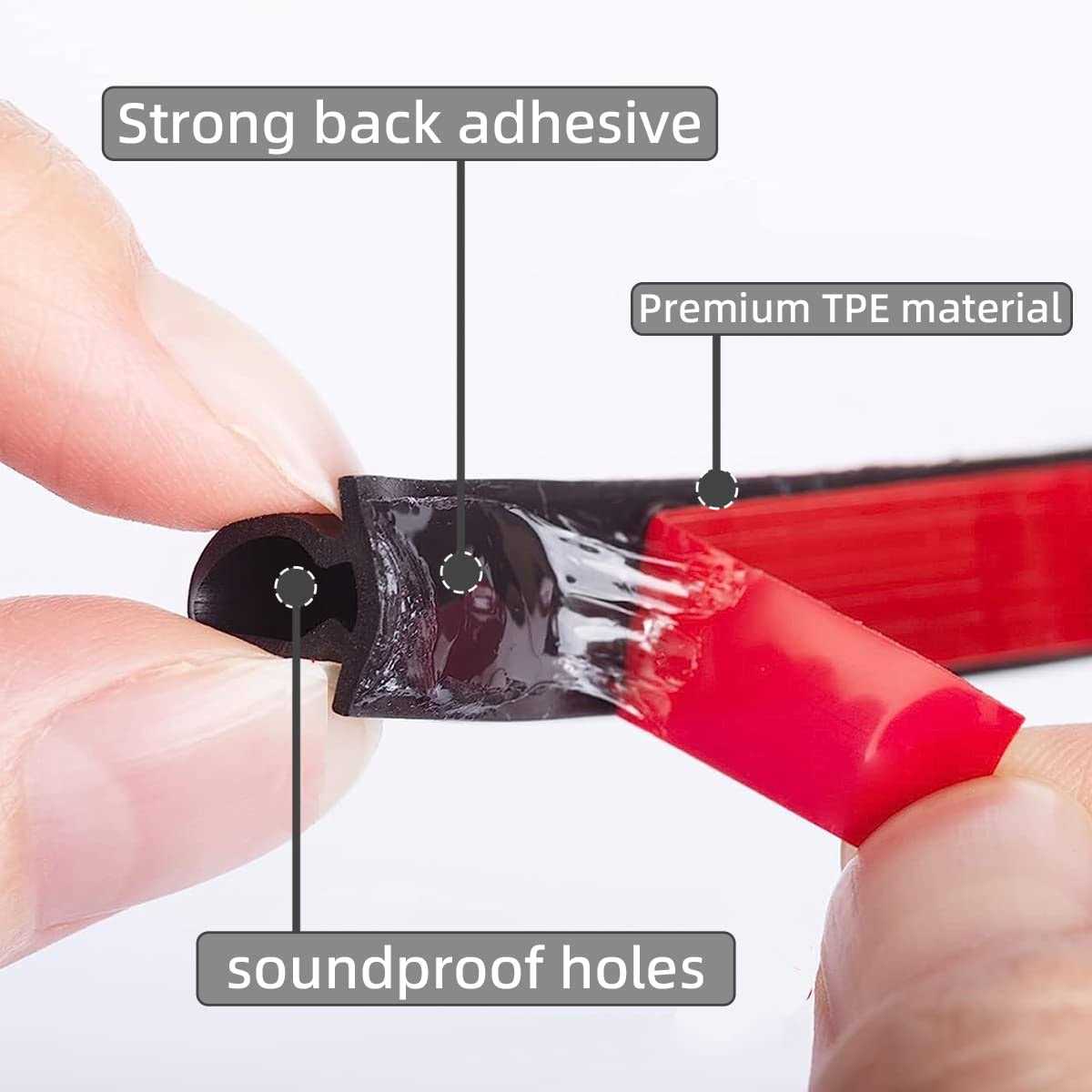 Rubber Door Weather Stripping Door Seal Strip for Doors & Windows,Self-Adhesive Door Insulation Strip - Cheap Fitting