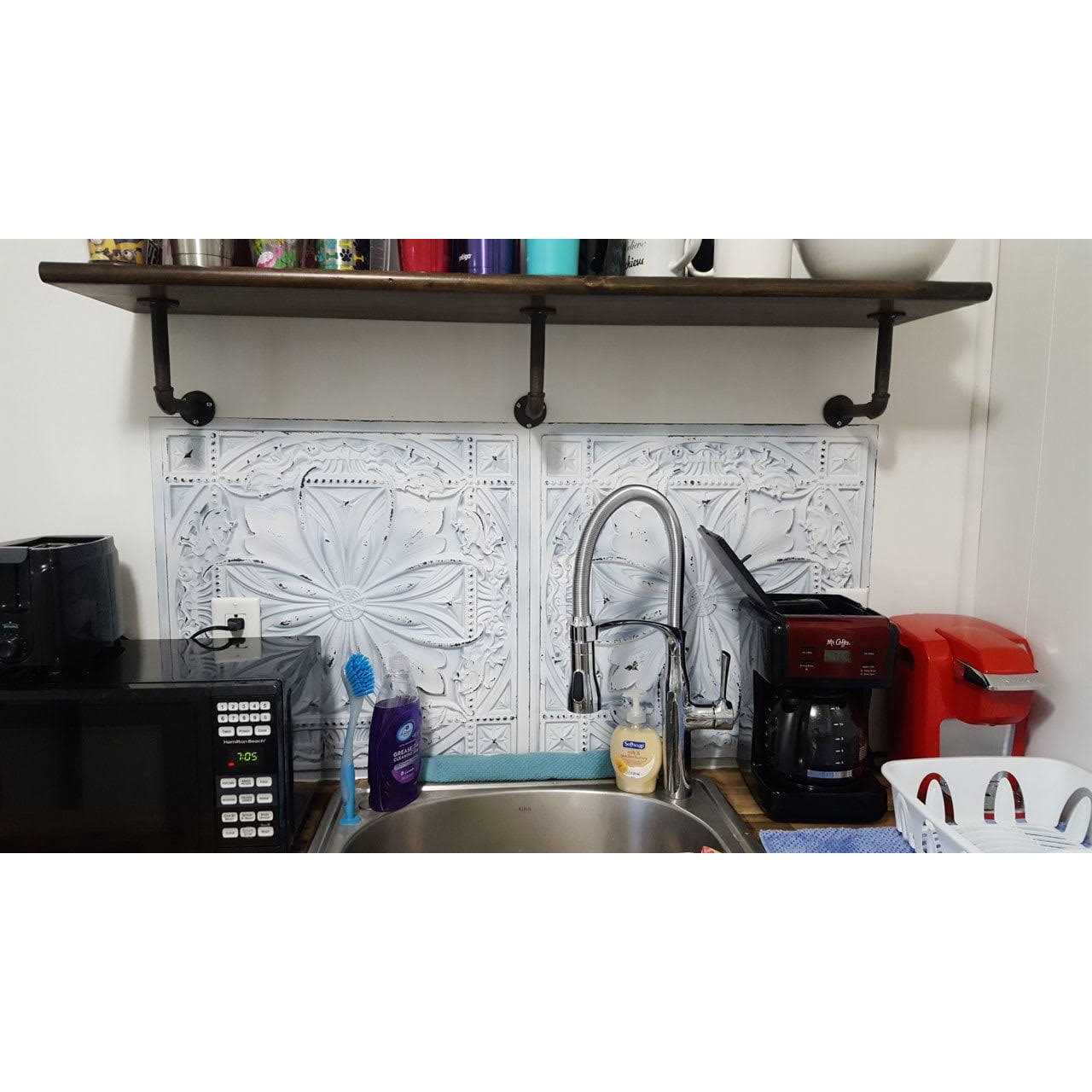 FromPlainToBeautifulInHours Dct10-Milan 2 ft. x 2 ft. PVC Glue-Up or Lay-In Ceiling Tile - Cheap Fitting