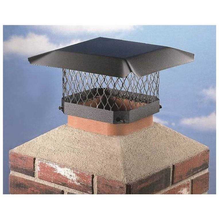 Shelter SC1318 Chimney Cap Black Steel - Cheap Fitting