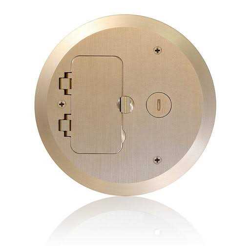 Leviton FBC2F-B Concrete Floor Box Brass Cover Plate - Cheap Fitting