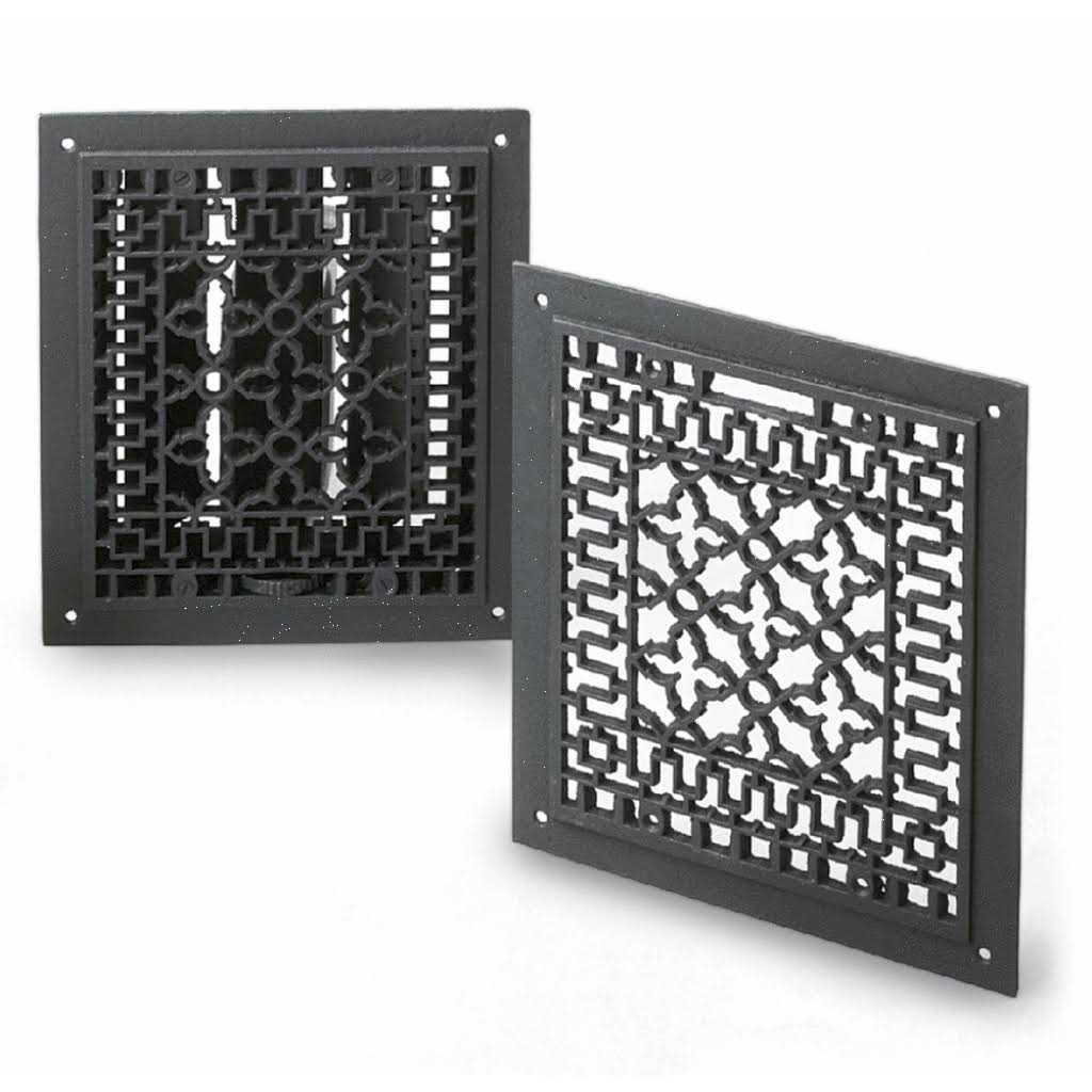 Minuteman International Black Cast-Iron Louvered Register - Cheap Fitting