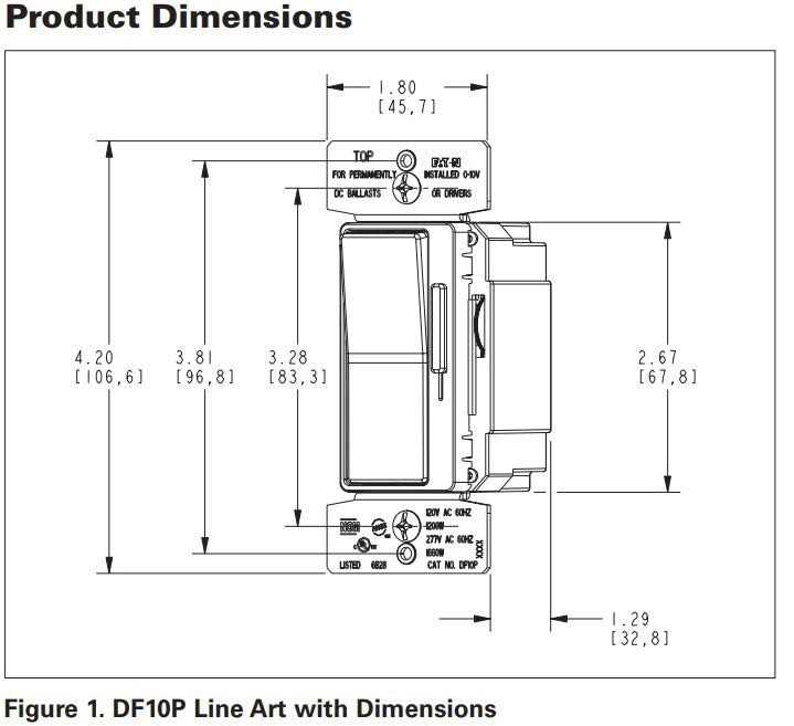 Eaton Wiring Devices DF10P-C5 Decoratr Dimmer-0-10V,120/277Vac,Bk/W/Gy - Cheap Fitting