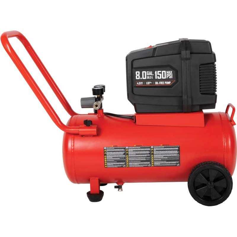 Craftsman 8 gal Horizontal Portable Air Compressor 175 psi 1.8 HP - Cheap Fitting