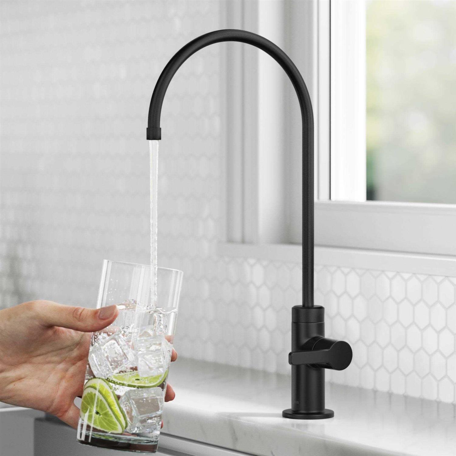 Kraus Oletto Single Handle Drinking Water Filter Faucet for Reverse Osmosis or Water Filtration System FF-103BB - Cheap Fitting