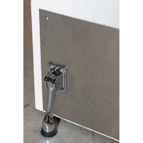 ZORO SELECT Lever Door Holder Chrome 1XNK8 - Cheap Fitting