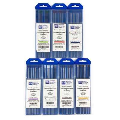 Midwest Tungsten Service TIG Welding Tungsten Electrodes 2% Lanthanated 7 10-Pack - Cheap Fitting