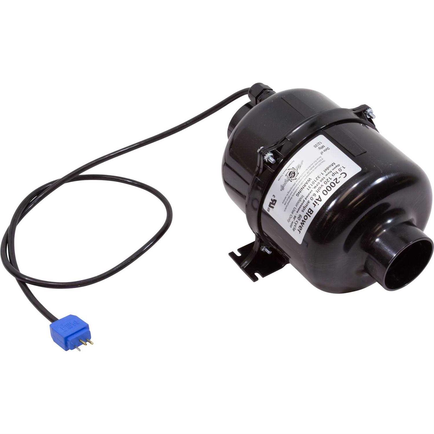 Blower, Air Supply Comet 2000,1.0Hp,115V,4.5A, Mini Molded - Cheap Fitting