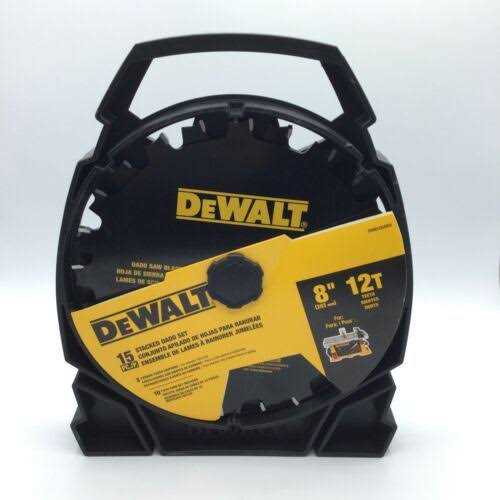 DeWalt 8-in 12-Tooth Carbide Dado Miter/Table Saw Blade DW812DADO - Cheap Fitting