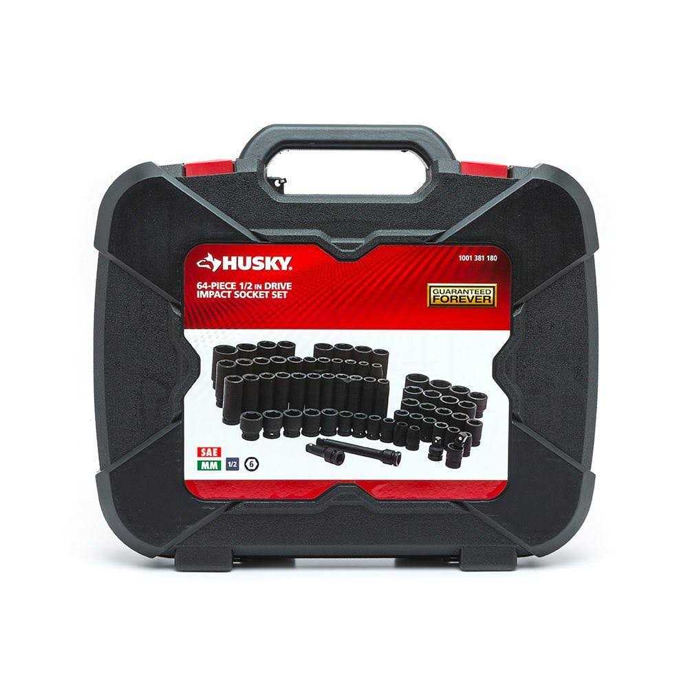 Husky 1/2 in. Drive SAE/Metric Impact Socket Set H64IMPS - Cheap Fitting