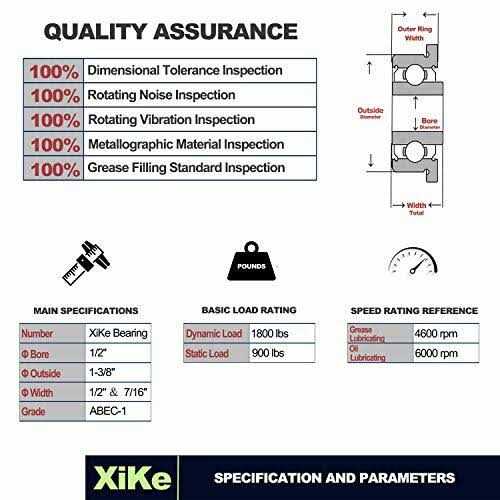 Xike 10 Pack Flanged Ball ID 1/2 X OD Lawn Mower - Cheap Fitting