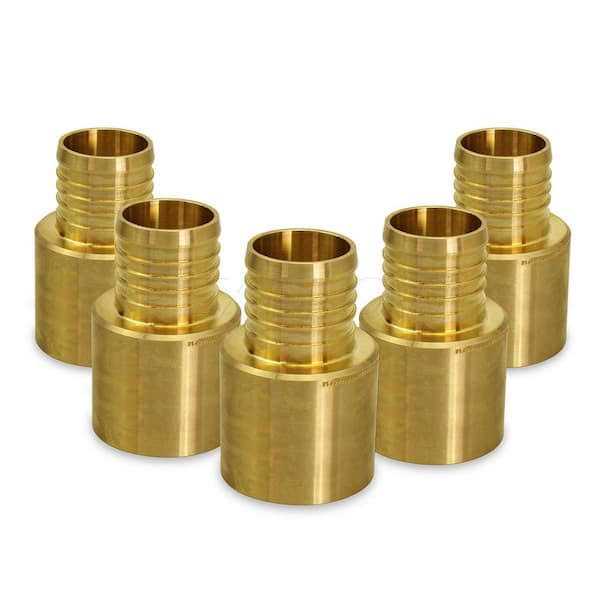 The Plumber’s Choice 1/2 in. Brass Female Sweat Copper Adapter x Pex Barb Pipe Fitting - Cheap Fitting
