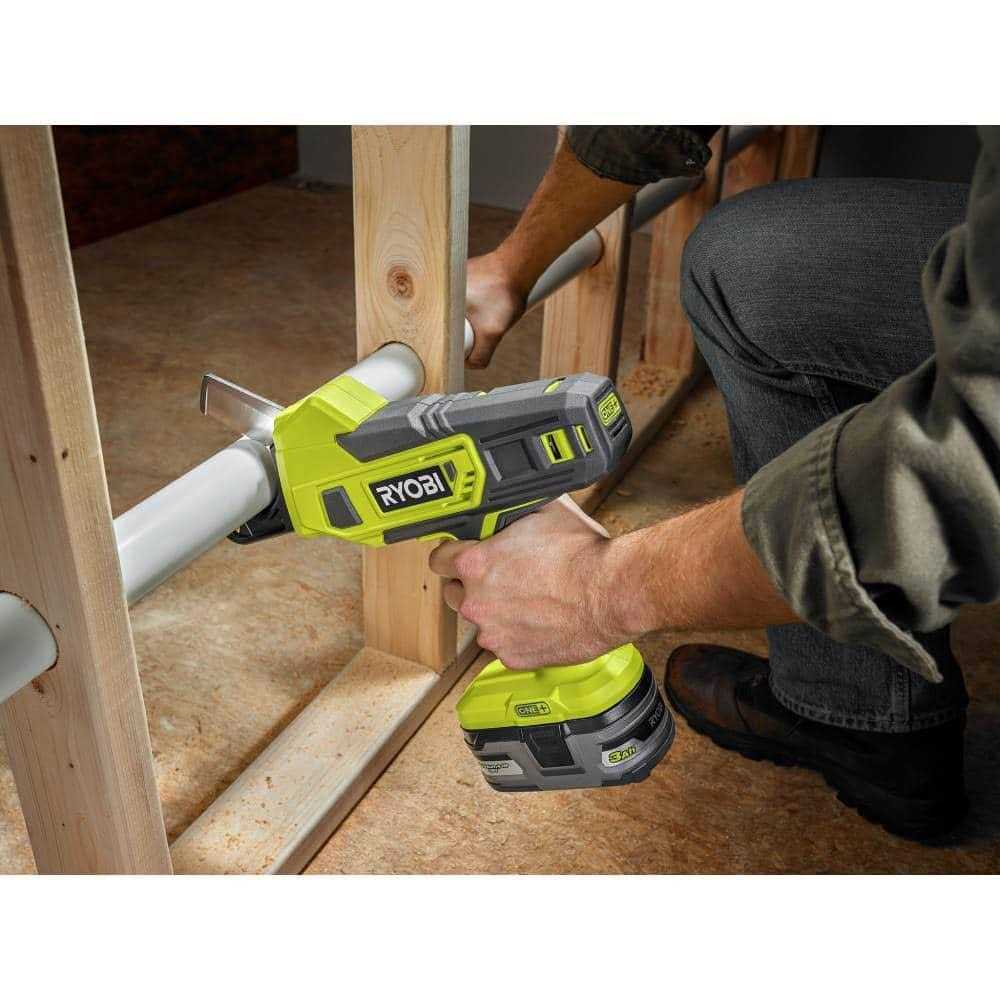 Ryobi ONE+ 18V Lithium-Ion Cordless PVC and PEX Cutter - Cheap Fitting