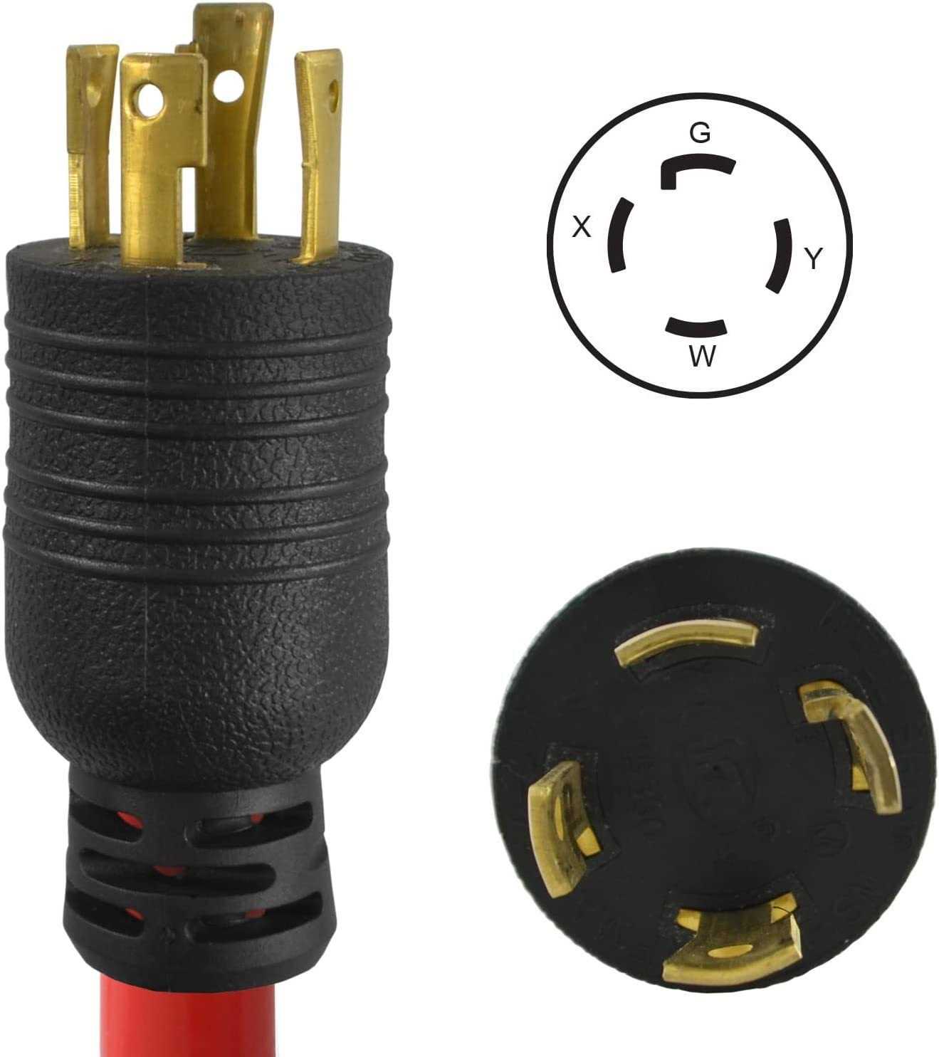 Conntek GEN1688 L14-30P to Multi-Outlet Power Cord 30 Amp 4-Prong - Cheap Fitting