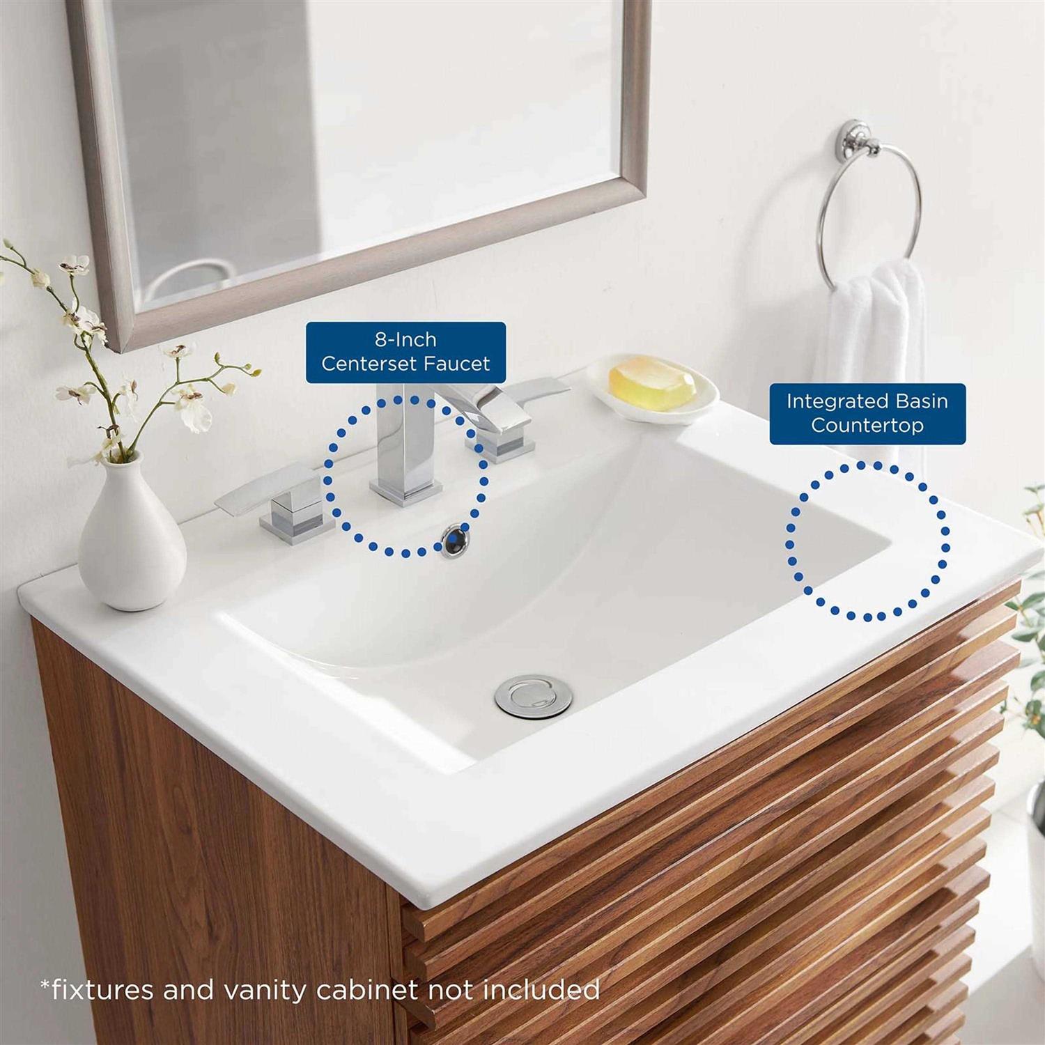 Modway Cayman 24 Bathroom Sink - Cheap Fitting