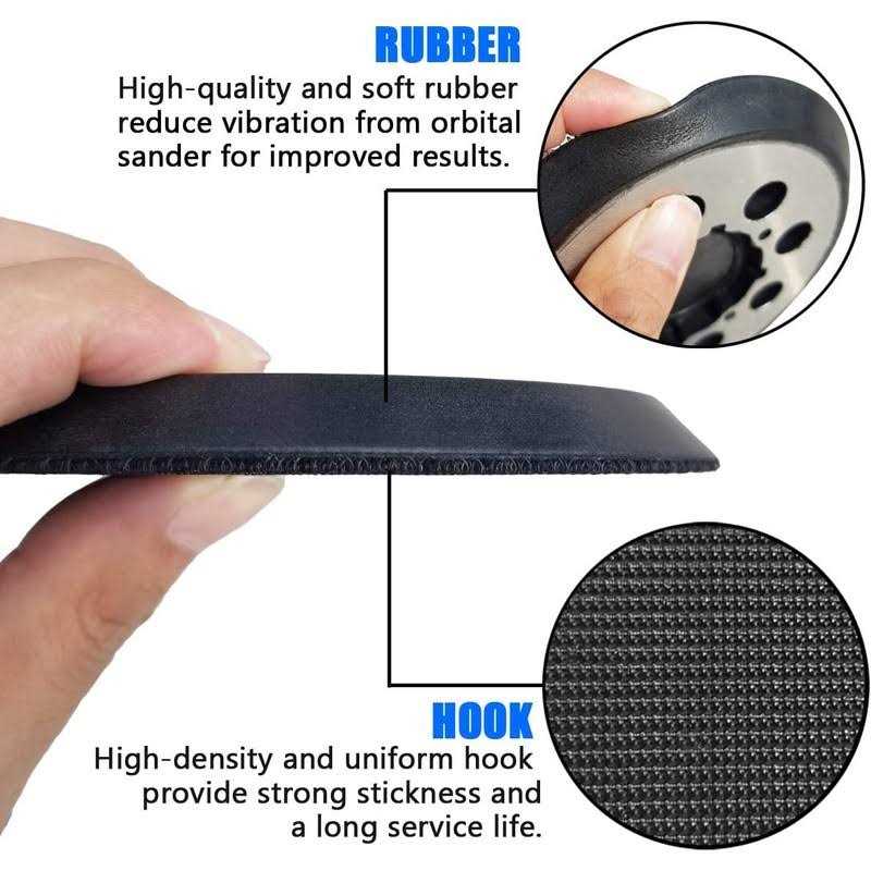 Tockrop 5 Inch 8 Hole Replacement Sander Pad for DeWalt DWE6423 6423K DWE6421 - Cheap Fitting