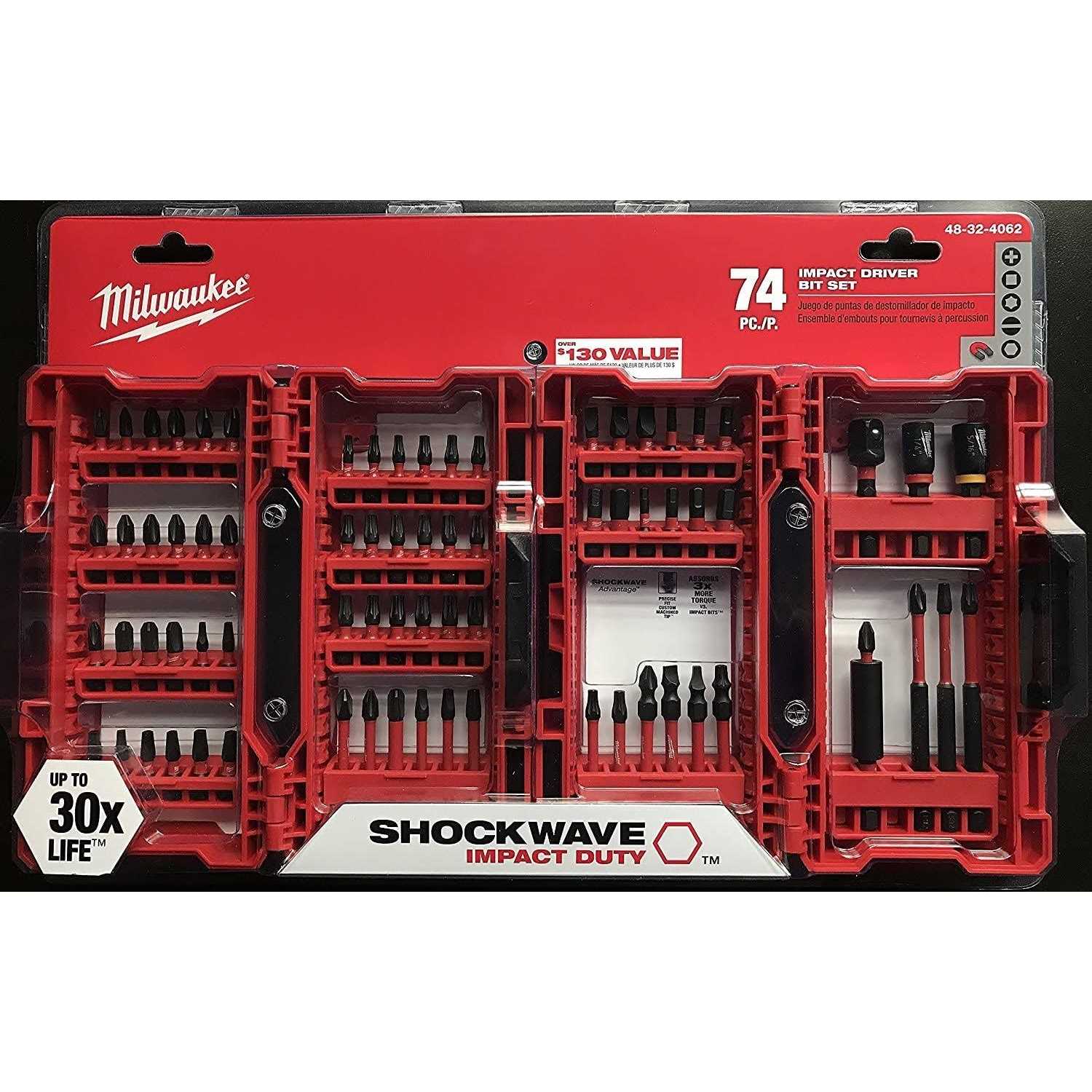 48-32-4062 Milwaukee Shockwave Impact Duty Driver Bit Set - Cheap Fitting