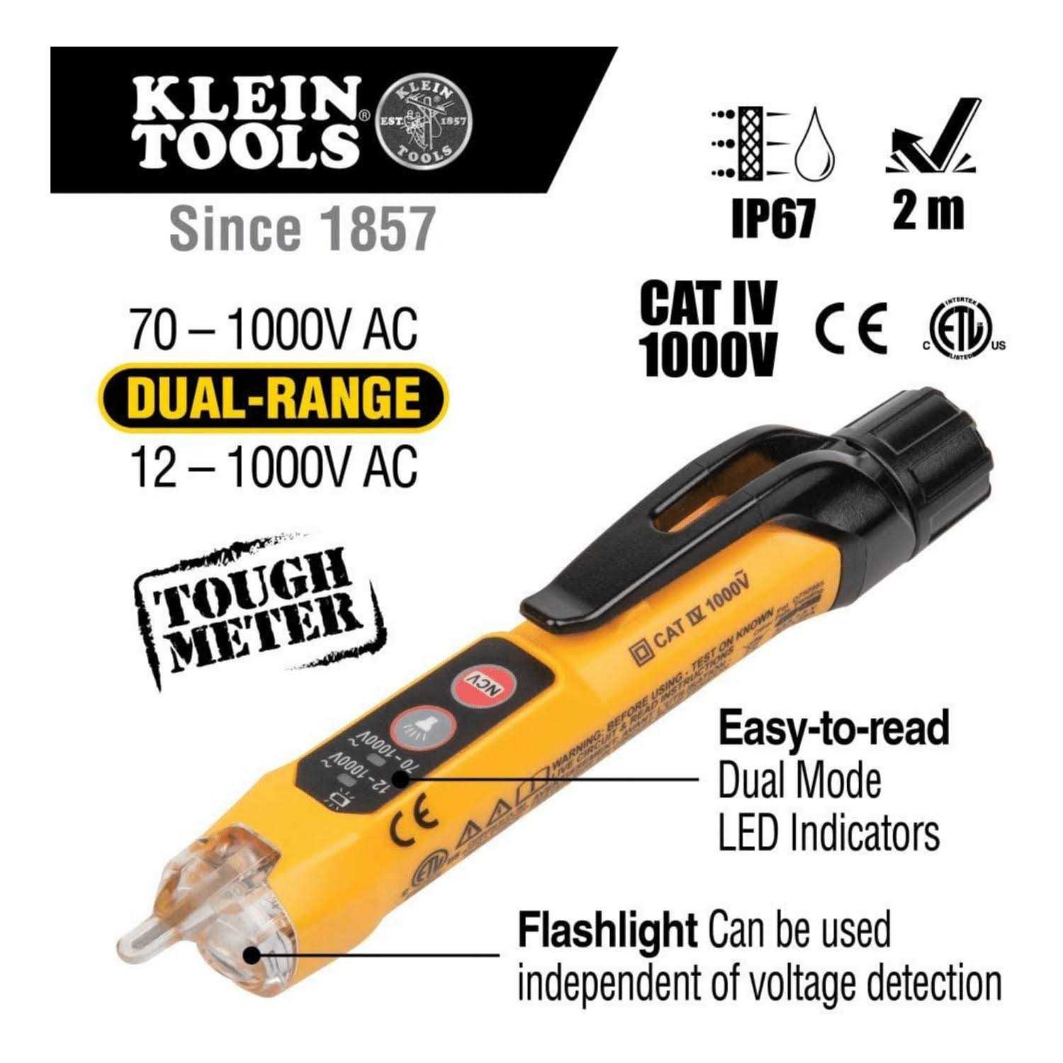 Klein Tools CL120VP Clamp Meter Electrical Test Kit - Cheap Fitting