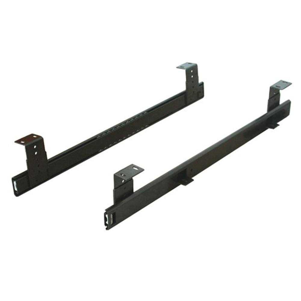 Key Board Slide, 16, Ball Bearing, Black - Cheap Fitting