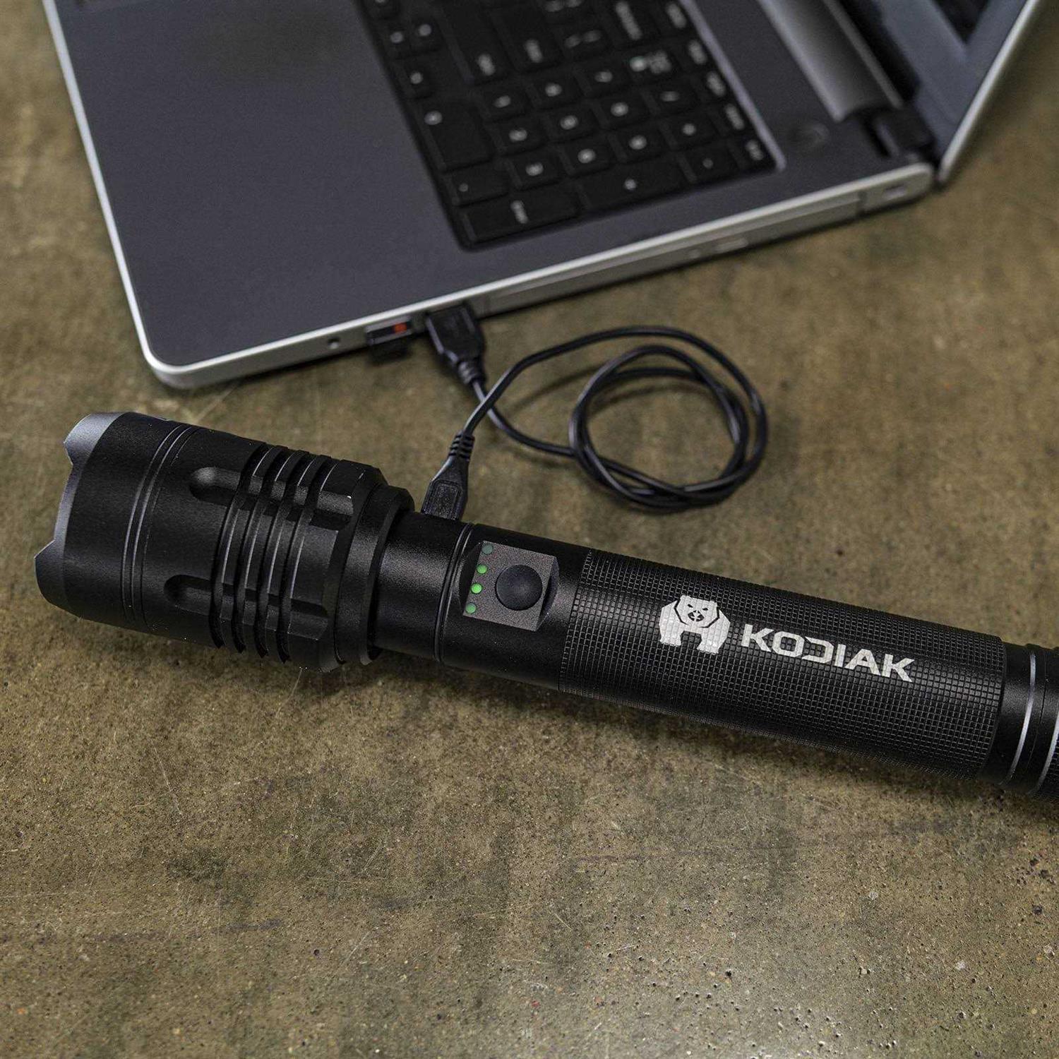Kodiak Rechargeable 6000 Lumen Flashlight - Cheap Fitting