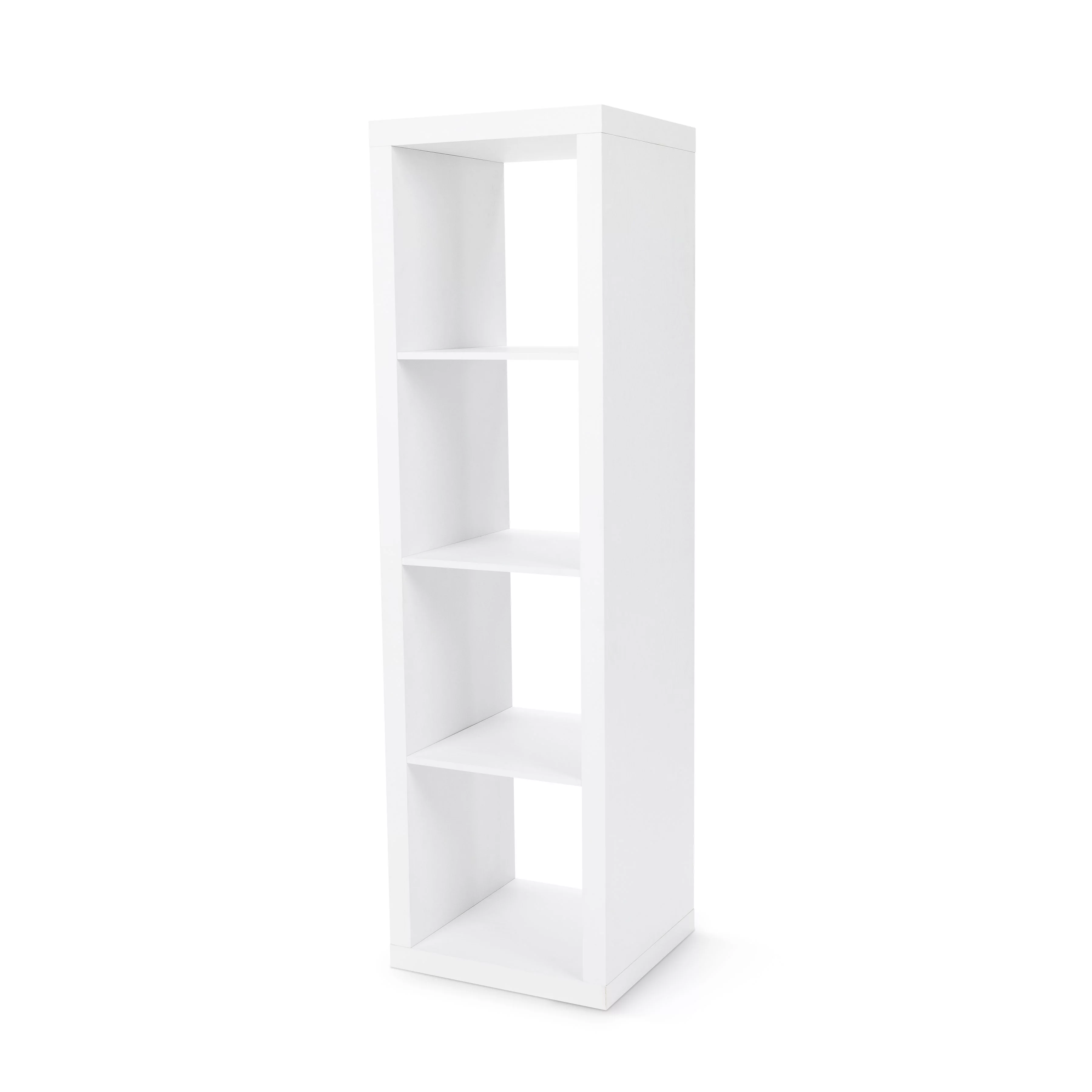 Better Homes & Gardens 4-Cube Vertical Storage Organizer, White Texture - Cheap Fitting