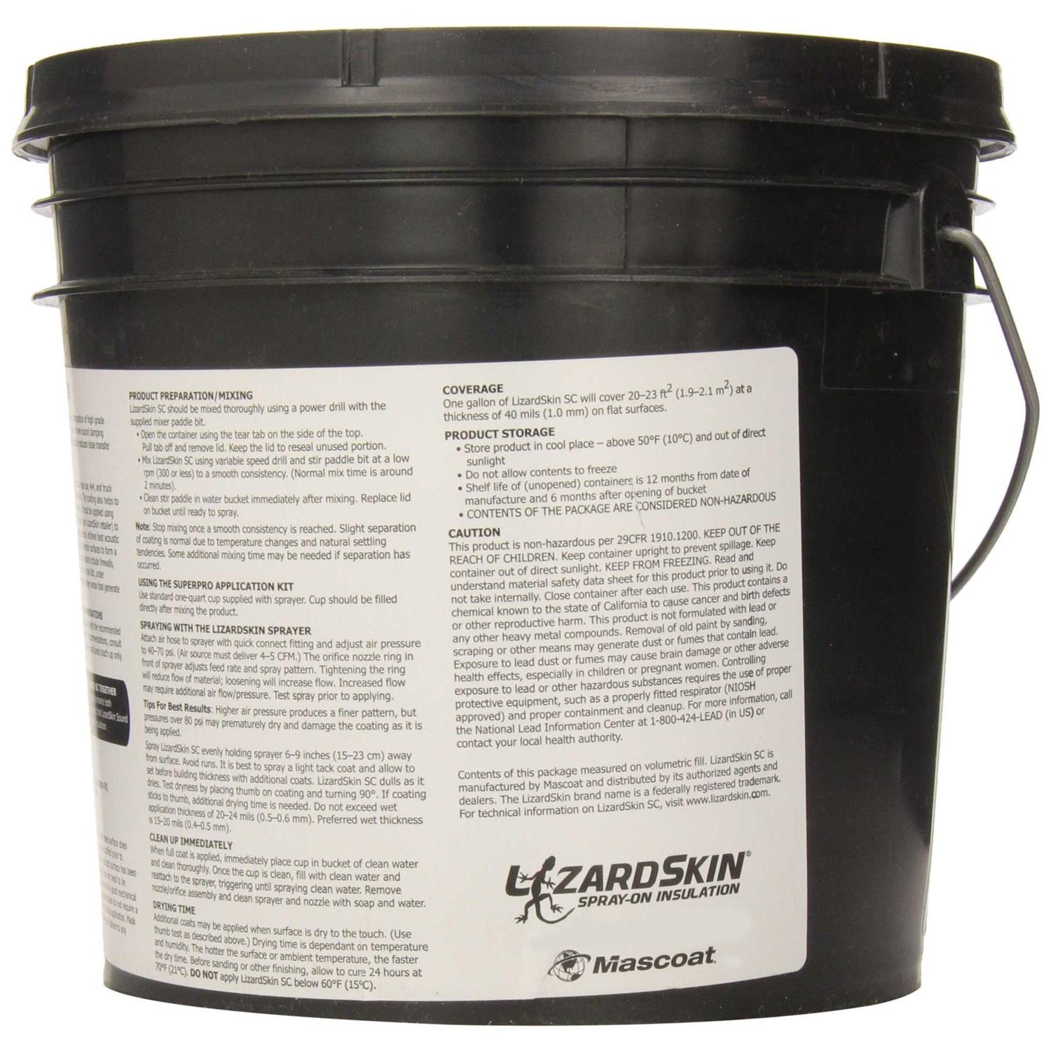 Lizard Skin 2203-1 Black Sound Control 1Gal Ceramic Insulation - Cheap Fitting