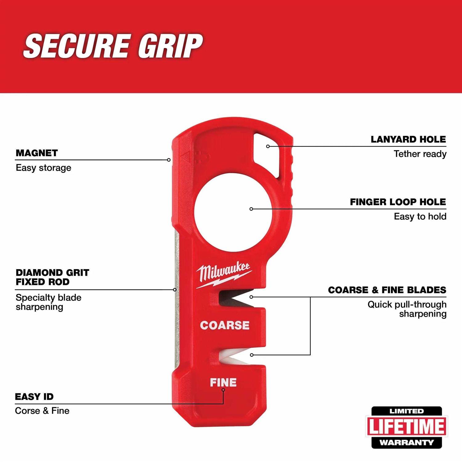 Milwaukee Compact Knife Sharpener 48-22-1590 - Cheap Fitting