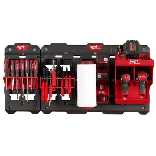 Milwaukee PACKOUT Shop Storage 7-Piece Kit with M12 Battery Rack - Cheap Fitting