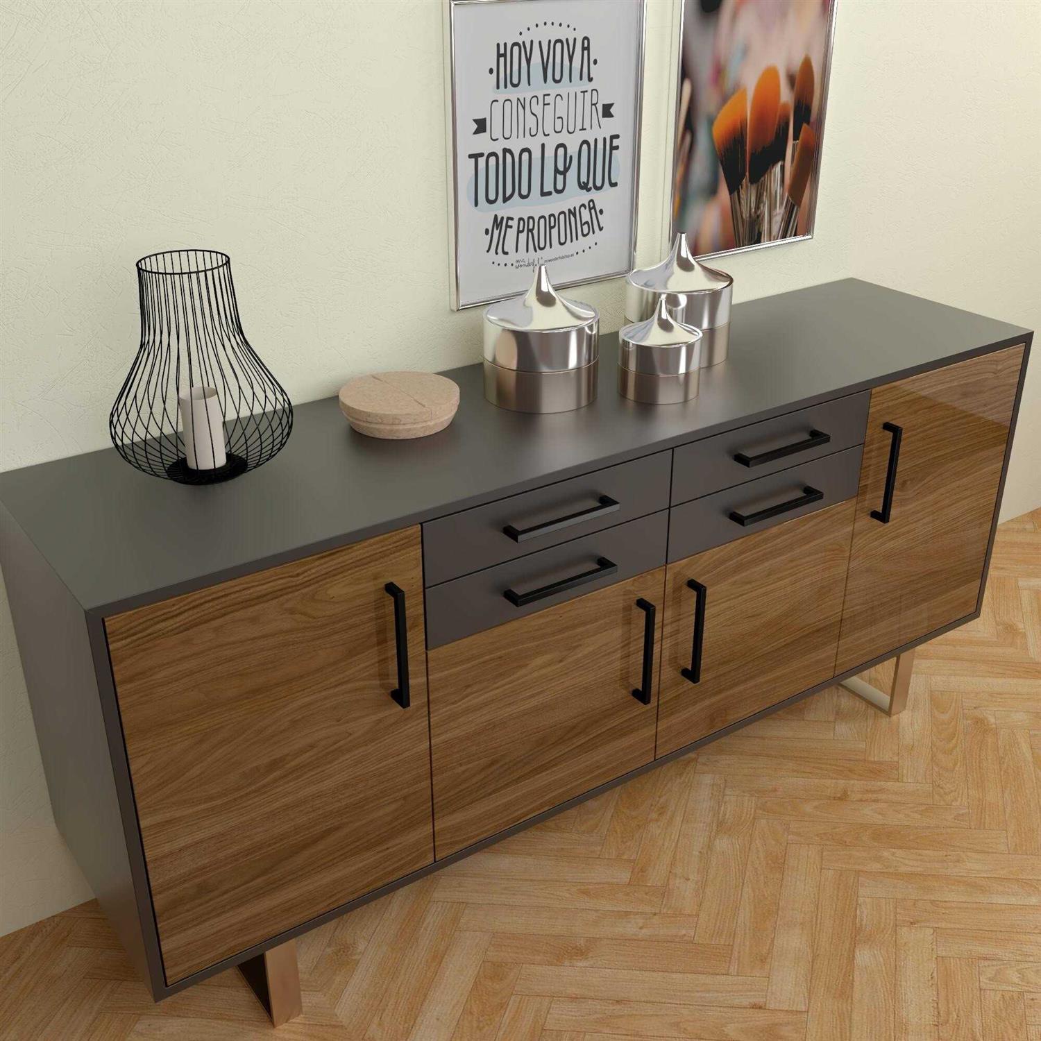 Villar Home Designs Modern Square Stainless Steel Cabinet Drawer and Kitchen - Cheap Fitting