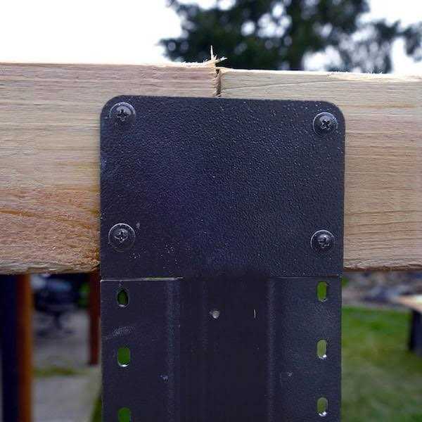 Lifetime Steel Post 7-ft H x 4-in W Black Steel Post Line Fence Post LTP - Cheap Fitting