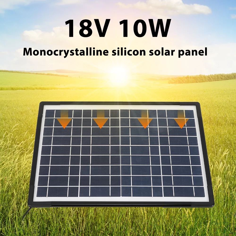 10W Portable Power Station, 5A Solar Generator with 1 DC 12V Ports/2 2.1A USB Ports, Portable Power Bank For Camping Outdoor Family Rv Emergency - Cheap Fitting