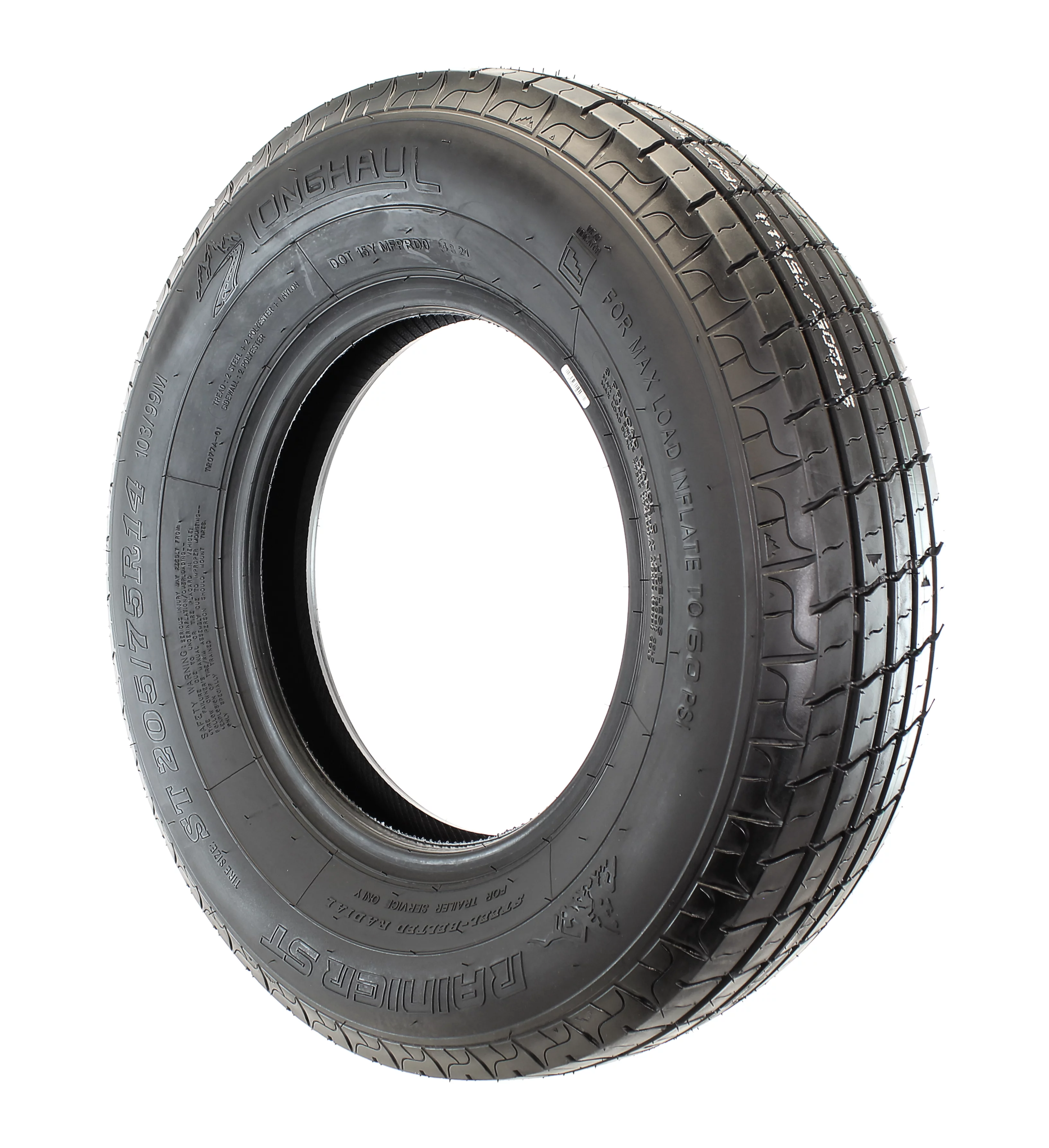 Rainier Radial ST205/75R14 Trailer Tire Load Range C 1760# 205/75 R 14 - Cheap Fitting