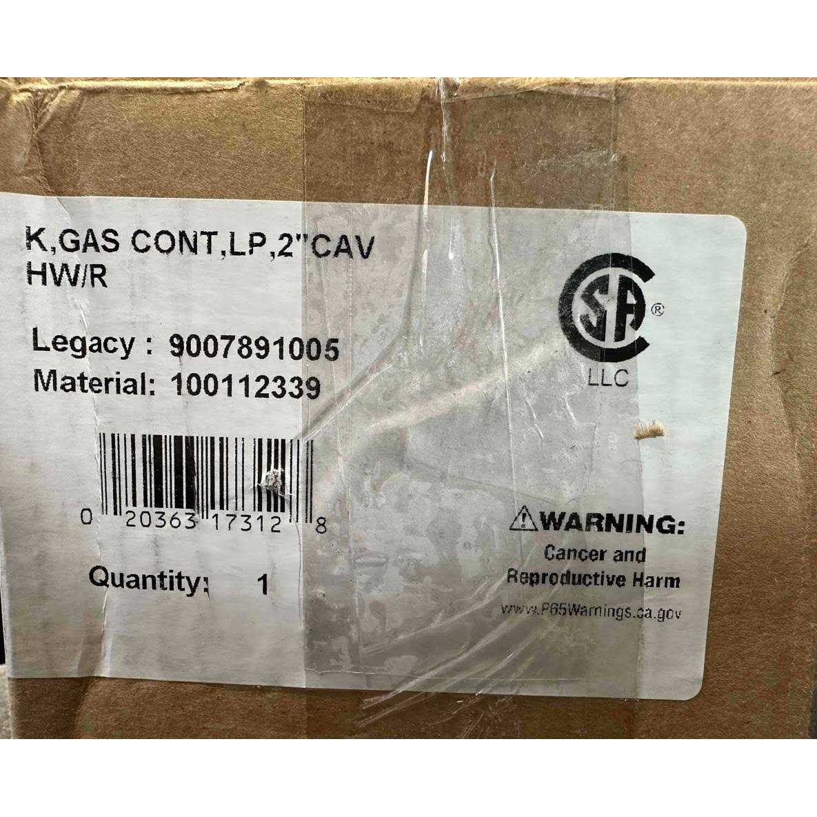 Reliance Propane Control Valve Thermostat 100112339 - Cheap Fitting