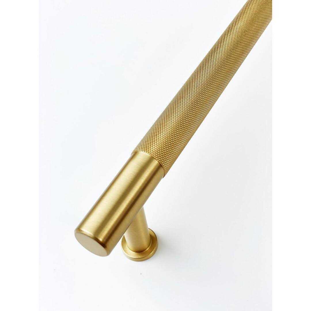 Knurled 17 5/8 Center to Center Bar Pull Forge Hardware Studio KNR-448-BR - Cheap Fitting