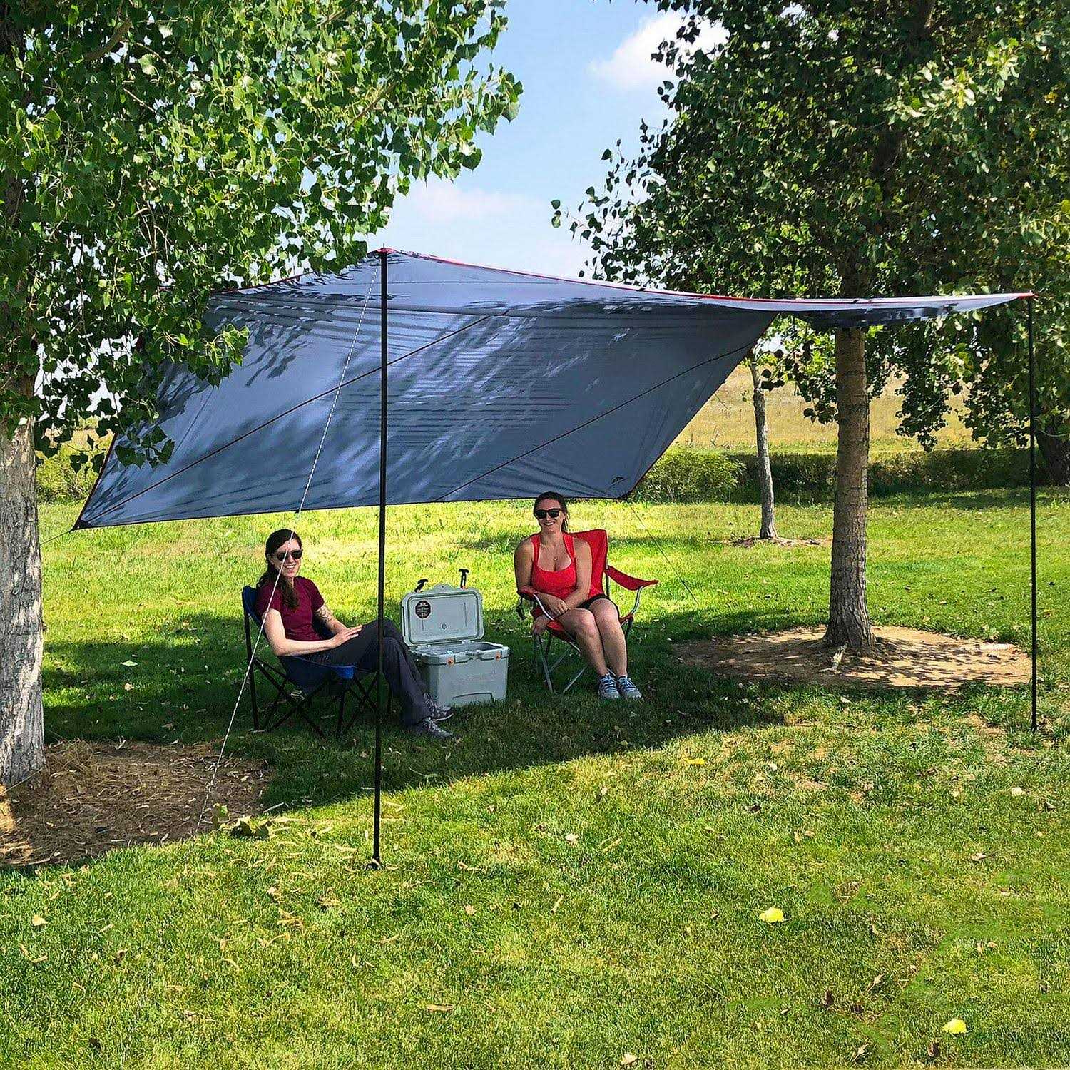 Ozark Trail Multi-Purpose Tarp Shelter with Steel Poles - Cheap Fitting