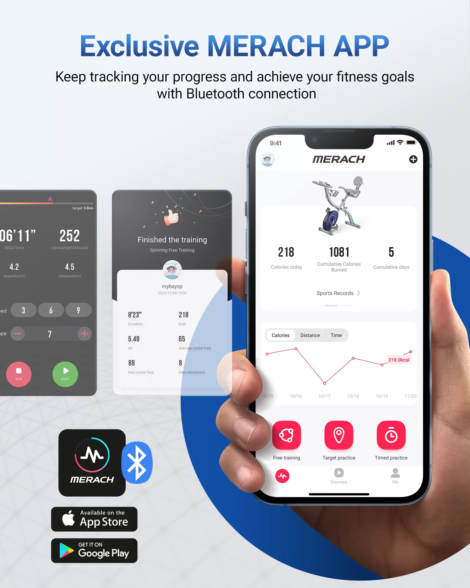 MERACH Folding Exercise Bike Magnetic Upright Bike with 16 Levels of Resistance For Home S15 - Cheap Fitting