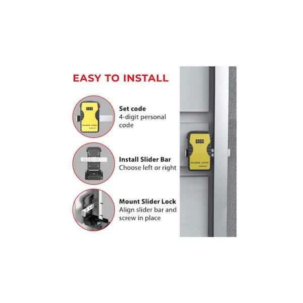 YARDLOCK Keyless Garage Door Slider Lock - Cheap Fitting