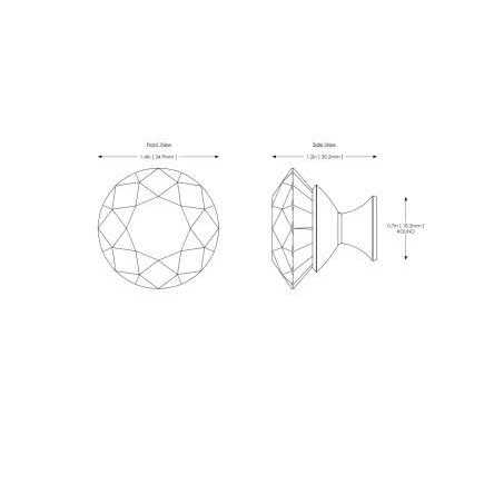 Wisdom Stone Nina Cabinet Knob 4223 - Cheap Fitting