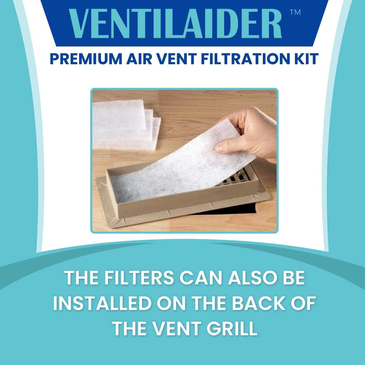 Ventilaider Vent Filter Set 20 x 84 Electrostatic Media + 126 of Tape - Cheap Fitting