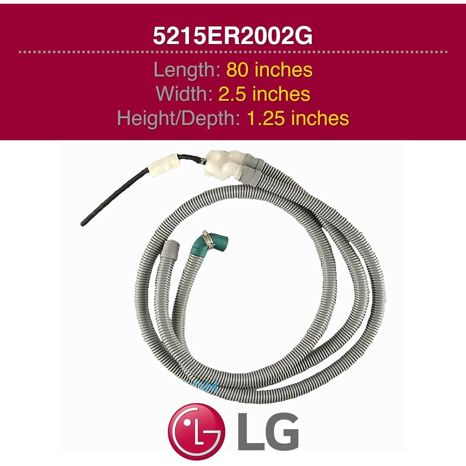 LG 5215ER2002G Drain Hose - Cheap Fitting