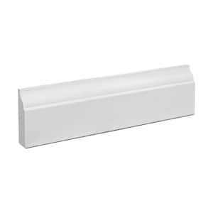 American Pro Decor WM 120 1/2 in. x 1 in. x 6 in. Long Recycled Polystyrene Half Round Moulding Sample - Cheap Fitting