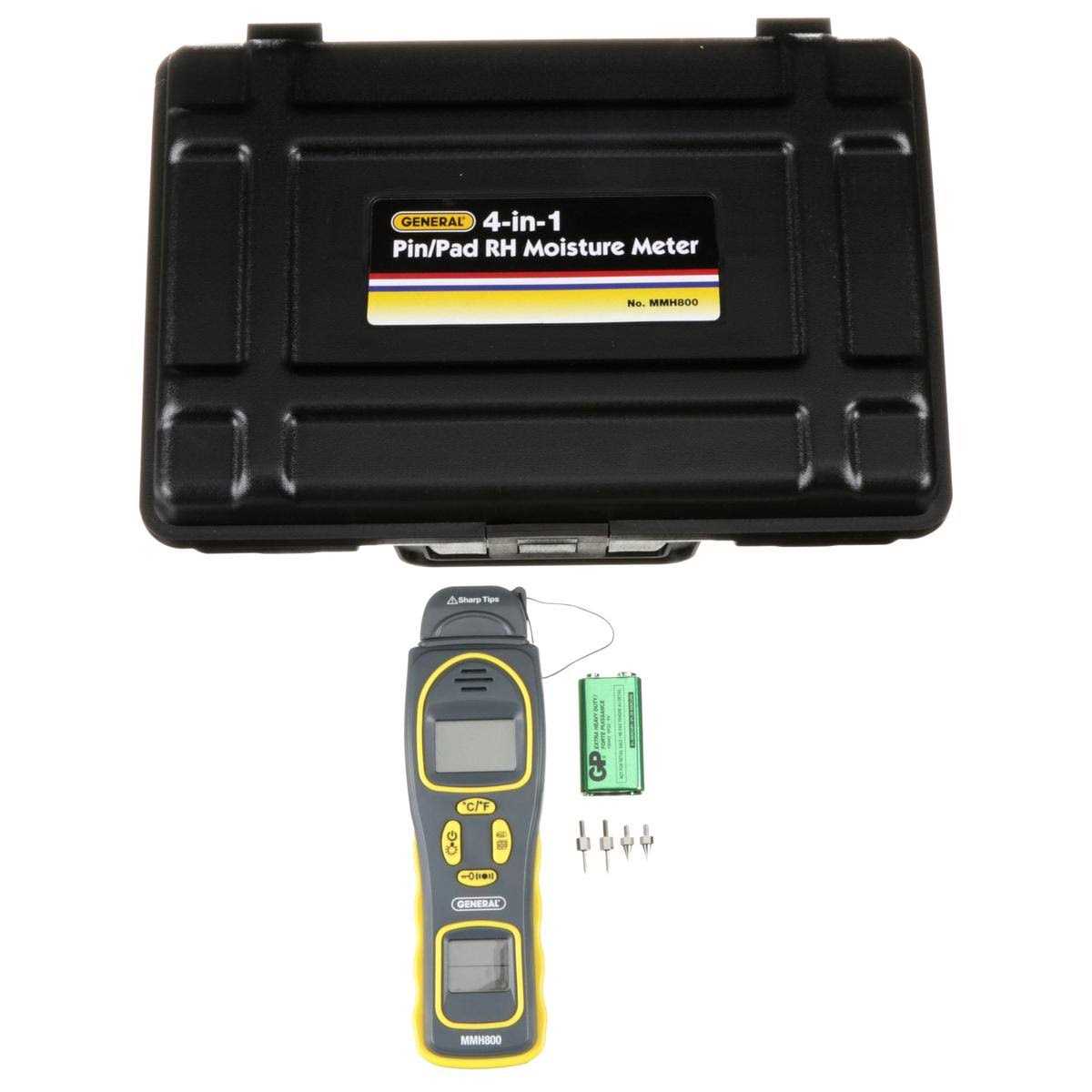 General Tools MMH800 Moisture Meter Pin Pinless - Cheap Fitting