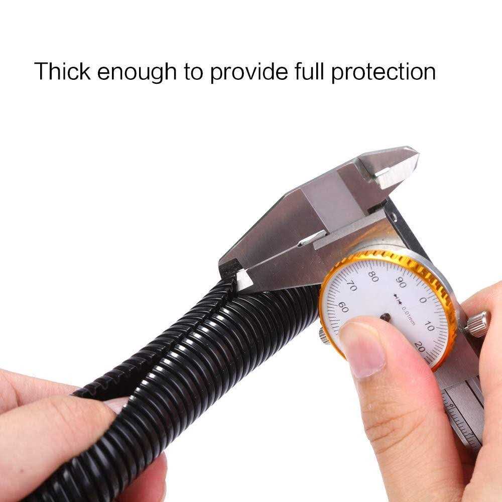 Alex Tech Split Wire Loom Tubing Wire Conduit - Cheap Fitting