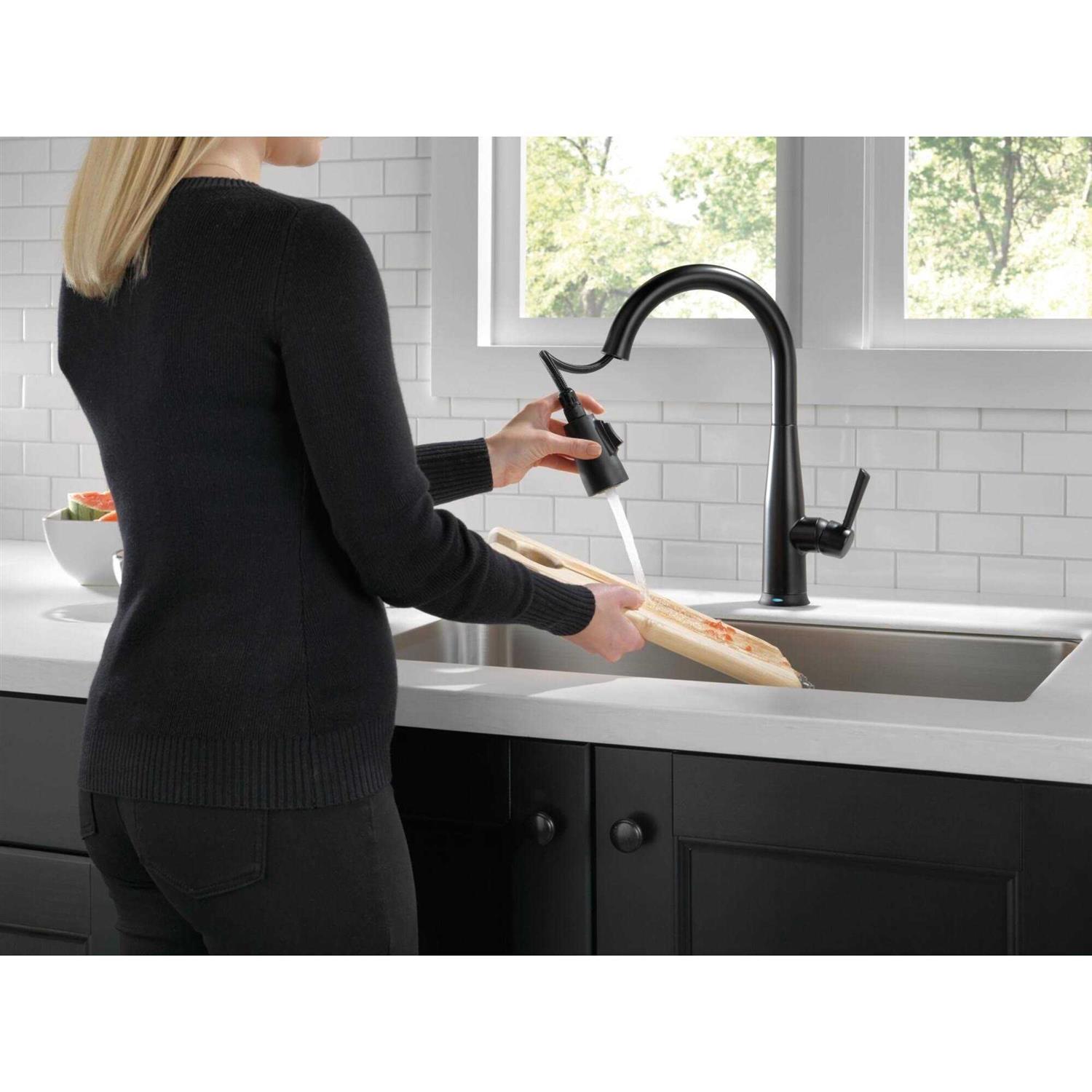 Delta Essa Single Handle Pull-Down Kitchen Faucet with Touch2O Technology - Cheap Fitting