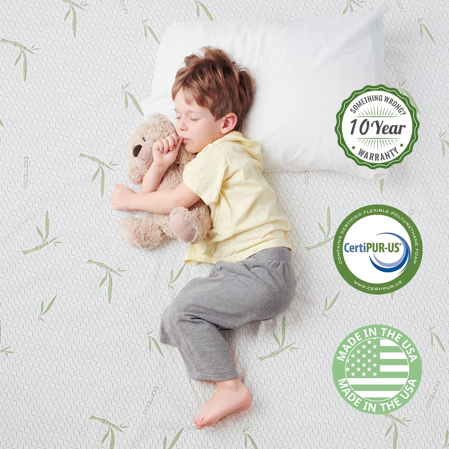 Twin Mattress, 6 inch Memory Foam Mattress Bed in a Box, with Green Tea Cooling Gel, Made in USA, Child - Cheap Fitting