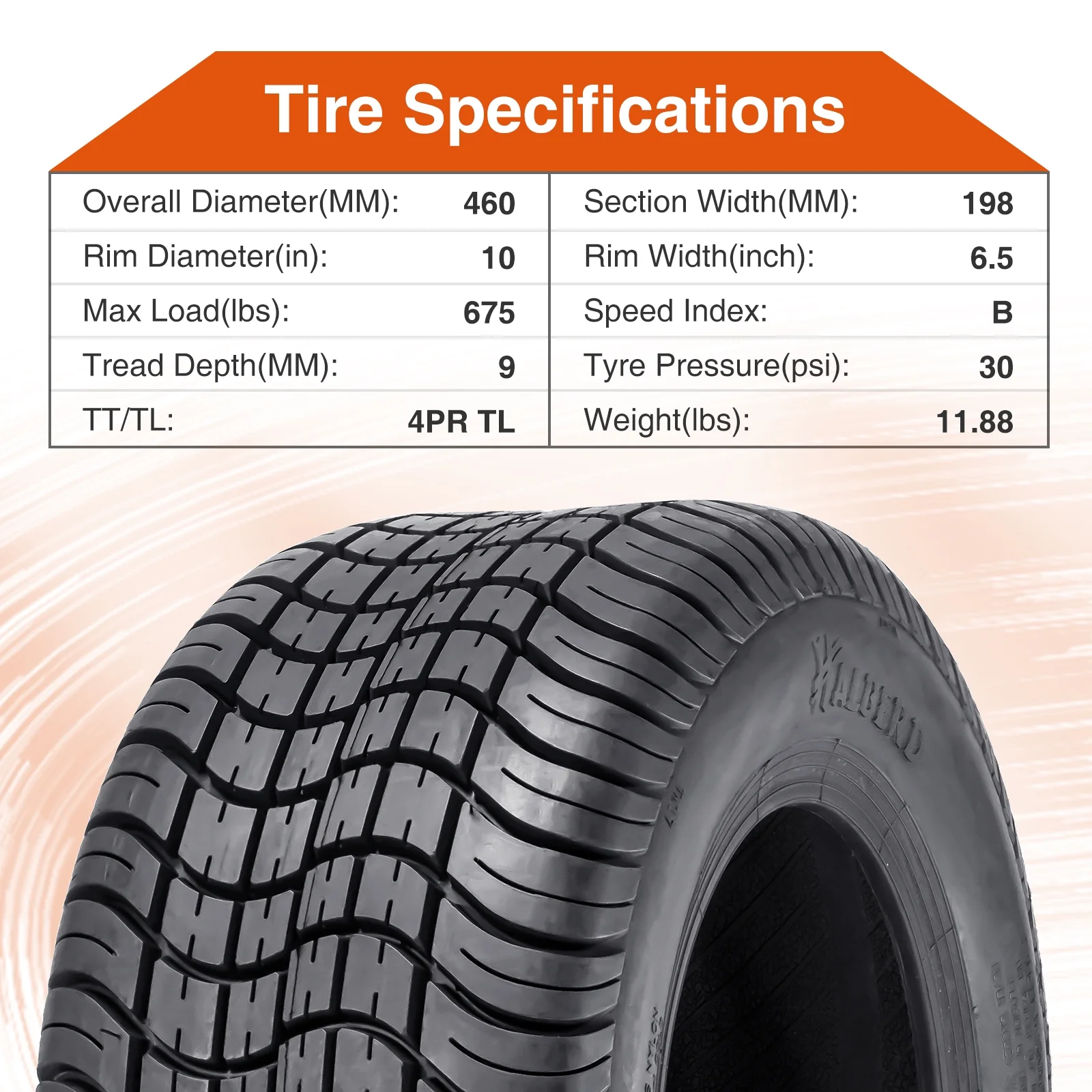 NEW PATTREN 205/50-10 Golf Cart Tires 205x50-10 High Land  4PLY Ratio Tour MaX Tires for Golf Cart Club Car - Cheap Fitting