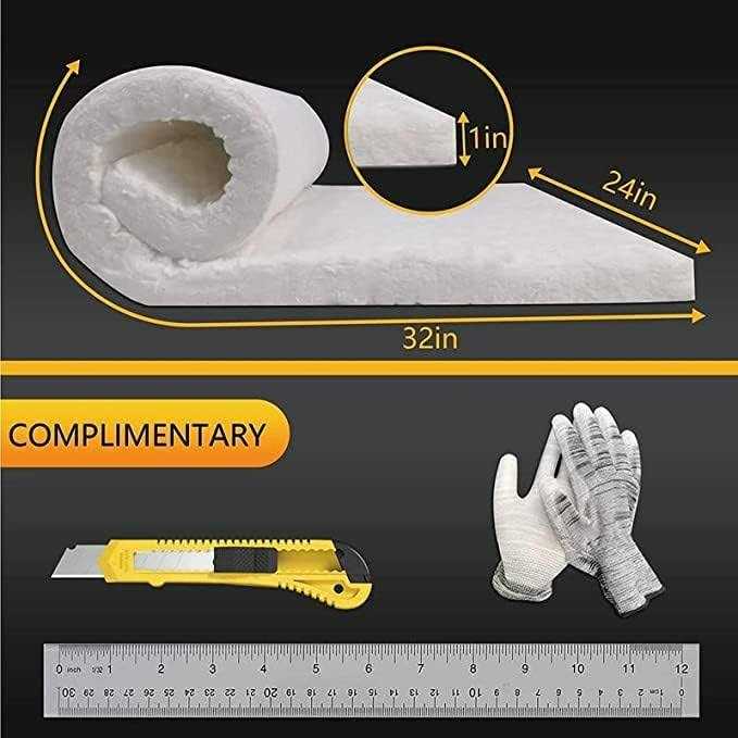 TITGGI Kaowool Fireproof Ceramic Fiber Insulation Blanket High Temperature Ceramic Fiber Blanket for Stoves - Cheap Fitting