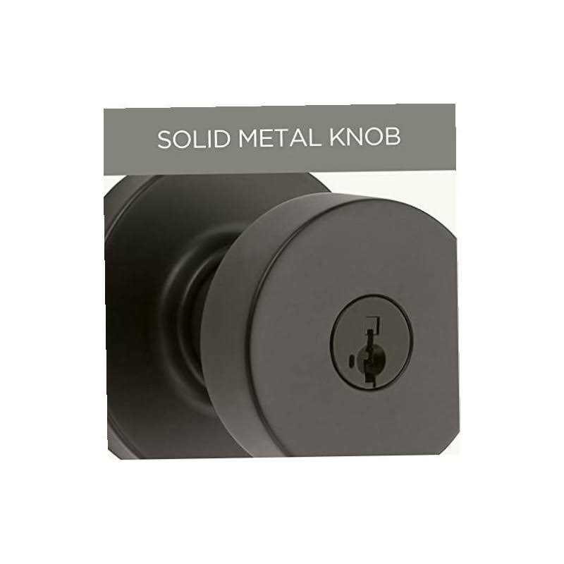 Kwikset Pismo Round Rose Knob Door Combo Pack Featuring SmartKey Security - Cheap Fitting