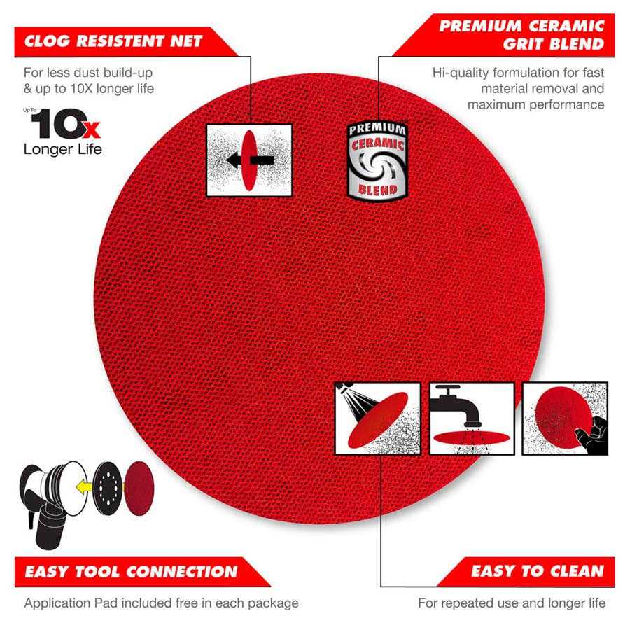 Diablo 5 in. SandNet Connection Pad - Cheap Fitting