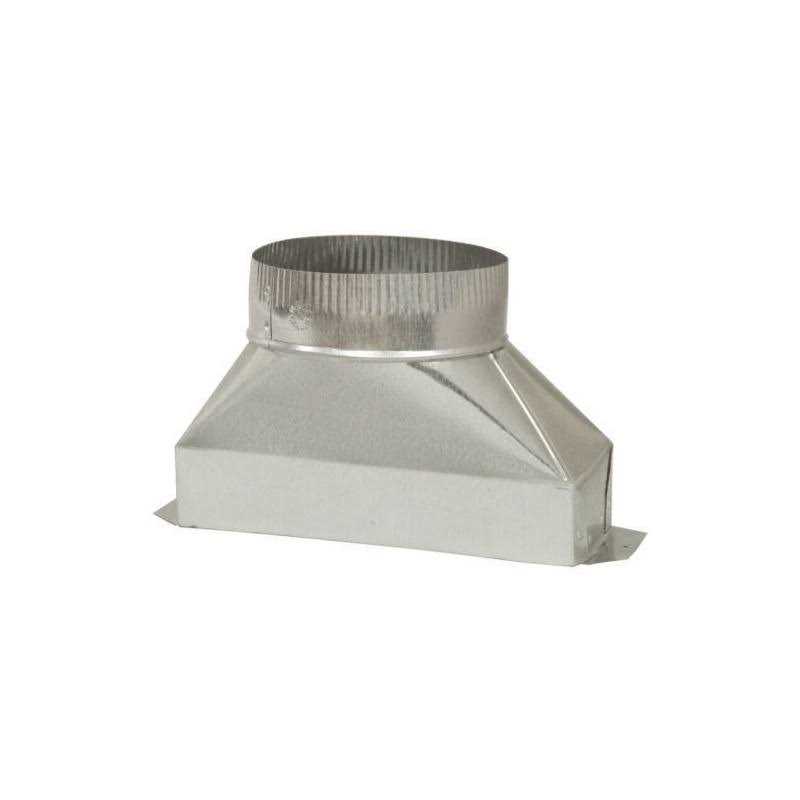 Deflect-O 5 in. D x 10 in. L Galvanized Steel Duct - Cheap Fitting