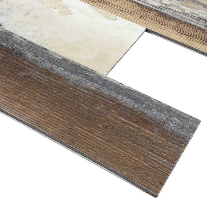 Peel&Stick Mosaics French Woods Beige and Brown 12-in x 15-in Matte PVC Random Wood Look Peel and Stick Wall Tile LWPS191018 - Cheap Fitting